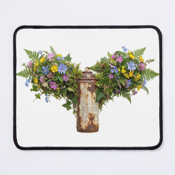 Item preview, Rusted Spray Can Floral Explosion Art designed and sold by evanmack90.