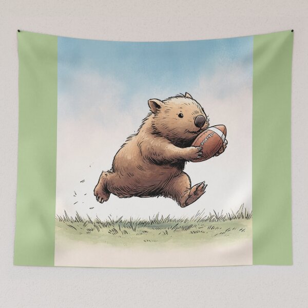 Item preview, Touchdown Wombat designed and sold by Tridentulus.