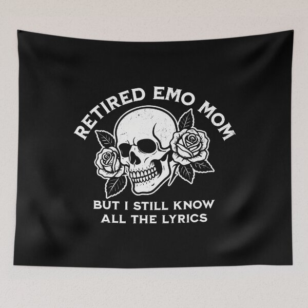 Item preview, Retired Emo Mom Nostalgic Millennial Alt Mom Skull And Rose designed and sold by JessicaMarque.