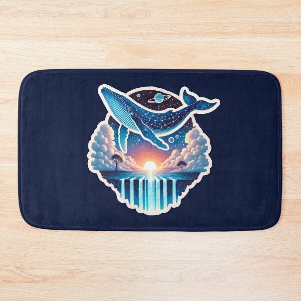 Item preview, Surreal Cosmic Whale Floating Through Starry Universe designed and sold by PinUpPizzazz.
