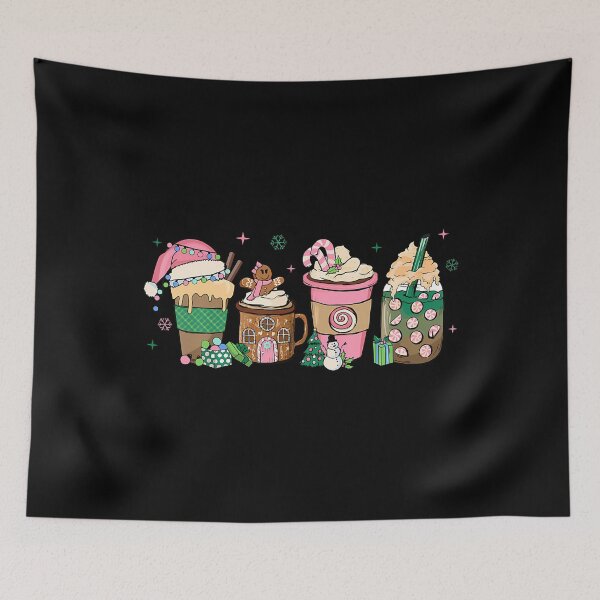 Item preview, Coffee Christmas Gingerbread Pink Women Latte Cozy Winter designed and sold by AndreaBonnie.
