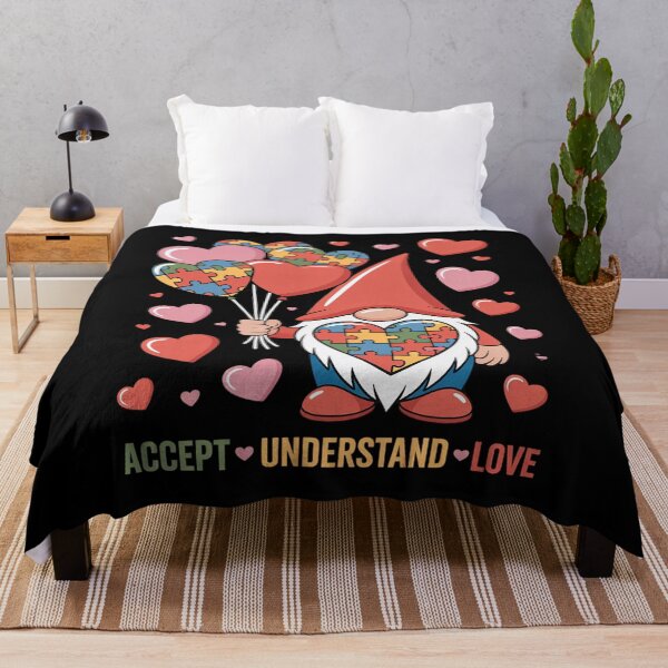 Item preview, Accept Understand Love Puzzle Autism Heart Gnome Valentine designed and sold by SIGORDESIGN.
