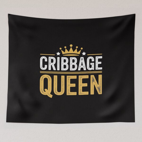 Item preview, Cribbage Queen - Board Card Game Player Gamer Gift designed and sold by BotboutiquePre.