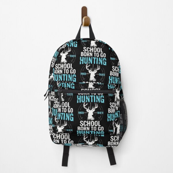 Item preview, Born To Go Hunting Forced To Go To School Deer Hunting Joke designed and sold by MarionCharleen.