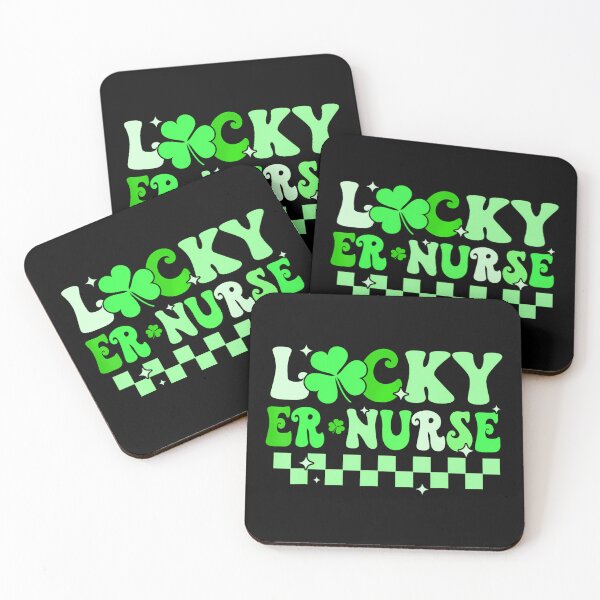Item preview, Lucky Emergency Room Nurse Groovy Retro St Patricks Day designed and sold by Moxizz.