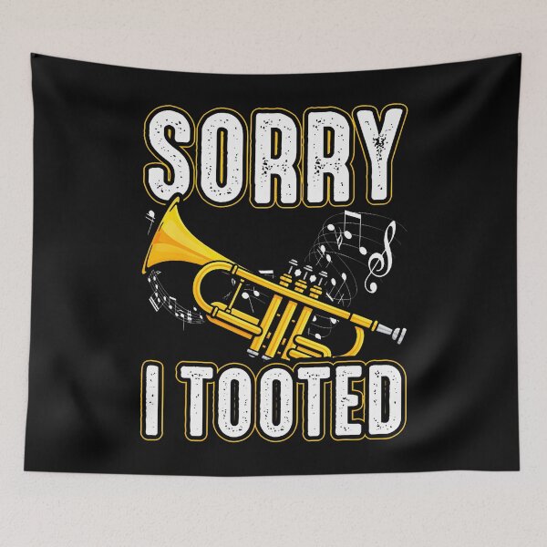 Item preview, Sorry I Tooted Trumpet Music Marching Band Nerd Short designed and sold by TerriMichelle.