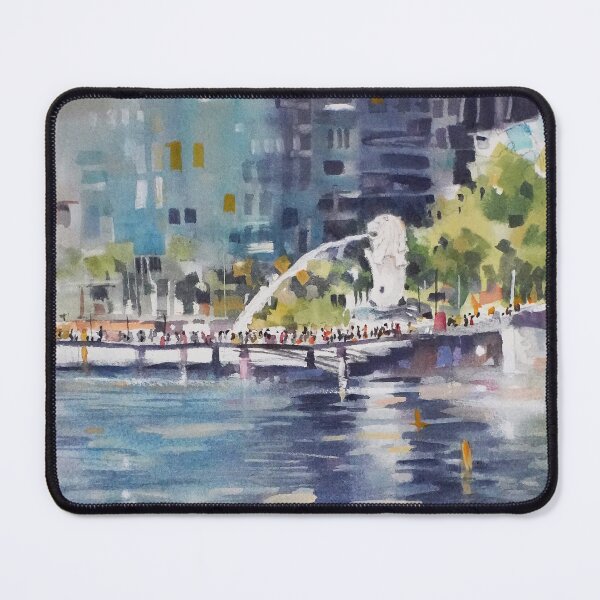 Item preview, Merlion, Singapore painting designed and sold by Almondtree.