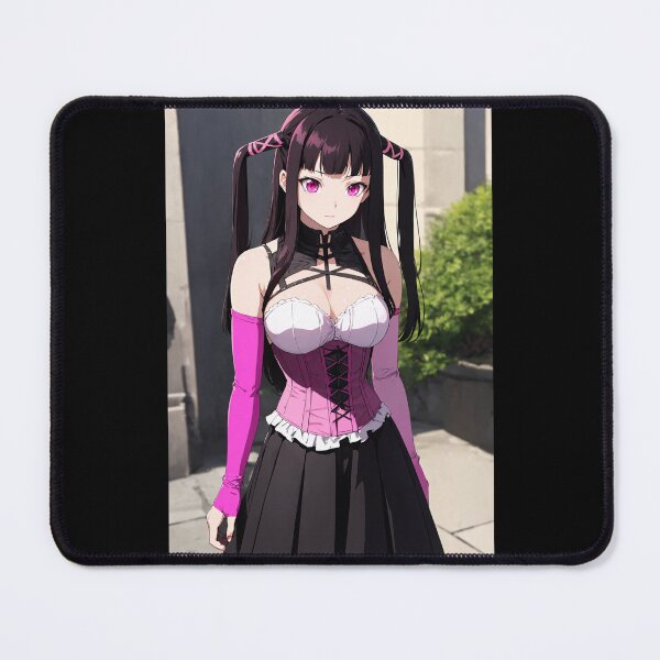 Item preview, Dark Lolita Anime Girl: Ruby Toujou in Pink Corset Dress designed and sold by iloveanimechibi.