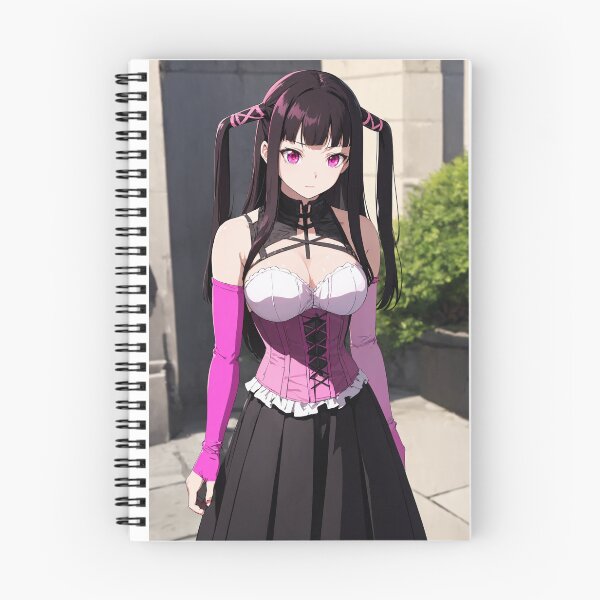 Item preview, Dark Lolita Anime Girl: Ruby Toujou in Pink Corset Dress designed and sold by iloveanimechibi.