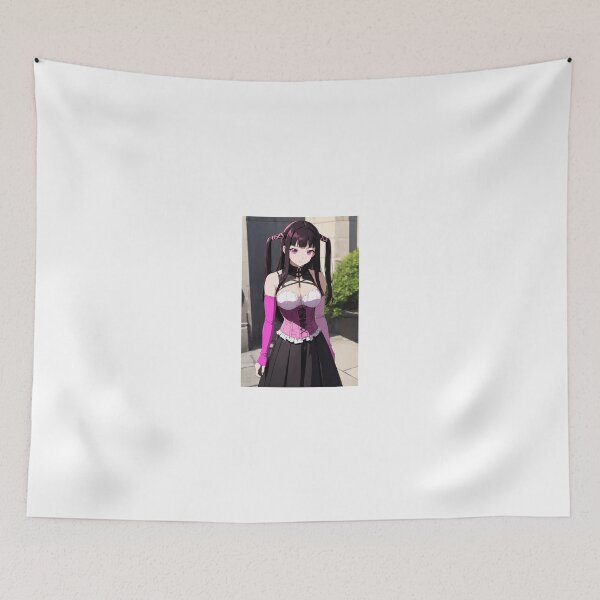 Item preview, Dark Lolita Anime Girl: Ruby Toujou in Pink Corset Dress designed and sold by iloveanimechibi.
