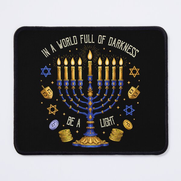 Item preview, Retro Menorah - Be A Light Hanukkah Design designed and sold by SetlockSis41.