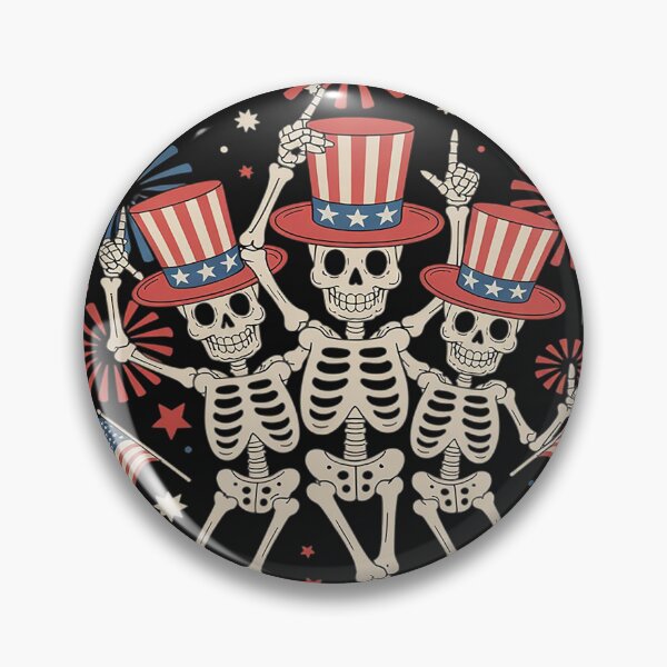 Item preview, 4th Of July Dancing Skeletons Funny Patriotic Men Women Kids designed and sold by lamsaoniutoi.