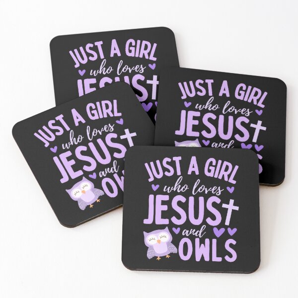 Item preview, Just A Girl Who Loves Jesus And Owls Christian Funny Kawaii designed and sold by KellyJudith.