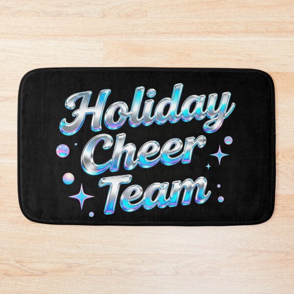 Item preview, Holiday Cheer Team Sublimation Design | Y2K Chrome Text Effect | Iridescent Metallic Groovy Retro Graphic designed and sold by Cherrydora.