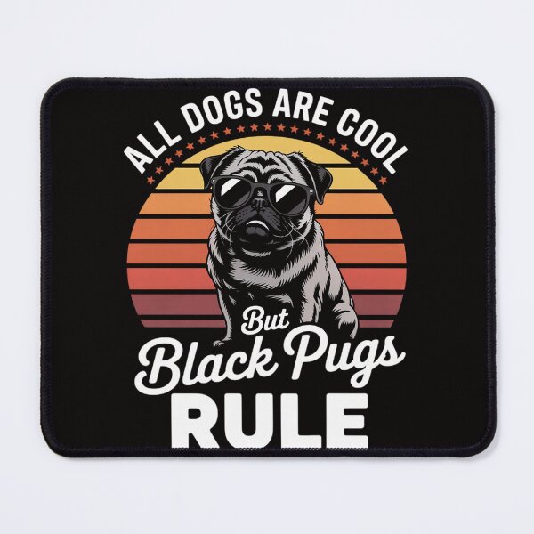 Item preview, Black Pug Lovers Black Pugs Rule Black Pug designed and sold by BotboutiquePre.