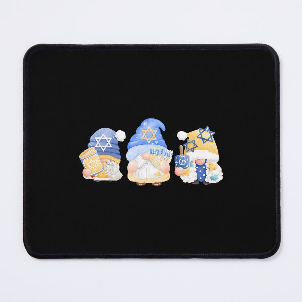Item preview, Hanukkah Gnome Trio Cute Holiday Blue Menorah Dreidel designed and sold by MargieLauren.