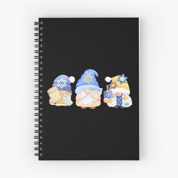 Item preview, Hanukkah Gnome Trio Cute Holiday Blue Menorah Dreidel designed and sold by MargieLauren.