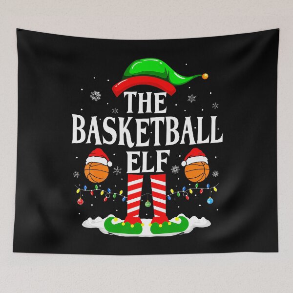 Item preview, The Basketball Elf Bball Xmas Basketball Christmas designed and sold by LucilleAntoi.