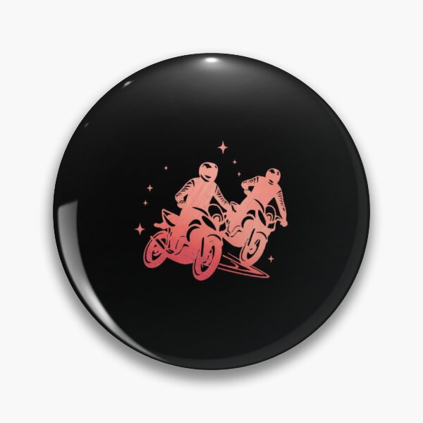 Item preview, Two motorbike riders turning in a race curve_12_Red paint designed and sold by Aariq.