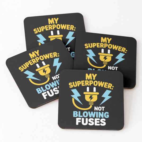 Item preview, Electrician Novelty My Superpower Not Blowing Fuses designed and sold by Rotasiin.