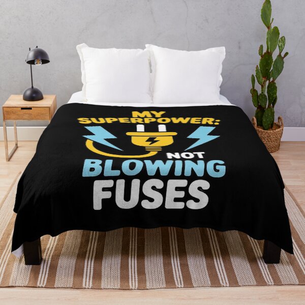 Item preview, Electrician Novelty My Superpower Not Blowing Fuses designed and sold by Rotasiin.
