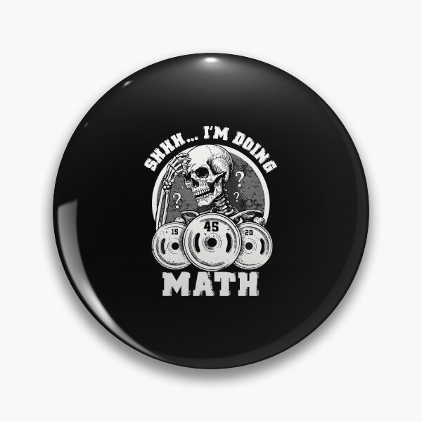 Item preview, Shhh I'M Doing Math Funny Weightlifting Funny Gym Workouts designed and sold by LucilleAntoi.