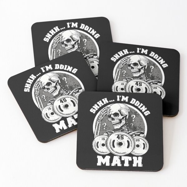 Item preview, Shhh I'M Doing Math Funny Weightlifting Funny Gym Workouts designed and sold by LucilleAntoi.