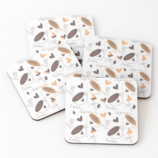 Item preview, Coffee Lovers Doodle Pattern designed and sold by Dreambigdigital.