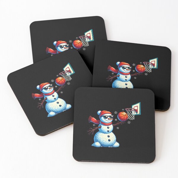 Item preview, Snowman Playing Basketball Lovers Boys Men Xmas Christmas designed and sold by BeulahJoseph.