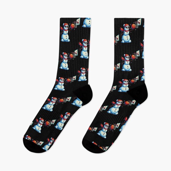 Item preview, Snowman Playing Basketball Lovers Boys Men Xmas Christmas designed and sold by BeulahJoseph.