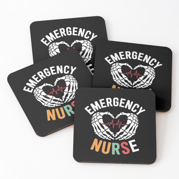 Item preview, Emergency ER Nurse Spooky Skeleton Nursing Halloween designed and sold by Rotasiin.