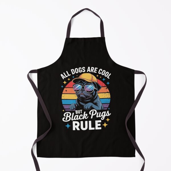 Item preview, All Dogs Are Cool But Black Pugs Rule - Dog Owner Pet Lover Men Women Kids designed and sold by silladive.