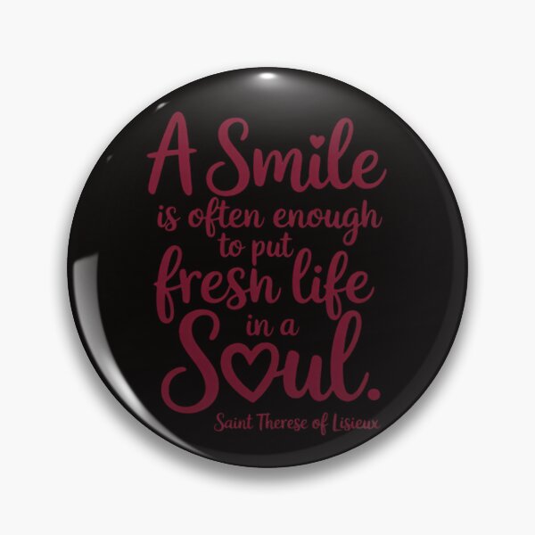 Item preview, A Smile ... St. Therese of Lisieux Catholic Quotes designed and sold by silladive.