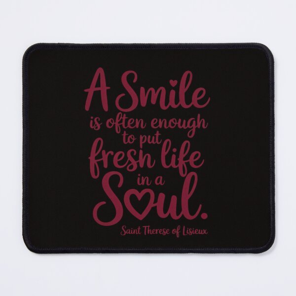 Item preview, A Smile ... St. Therese of Lisieux Catholic Quotes designed and sold by silladive.
