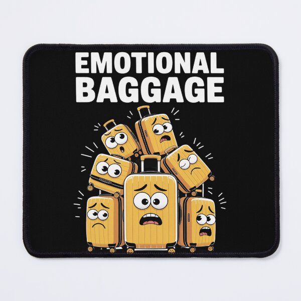Item preview, Emotional Baggage Funny Psychological Mental Health designed and sold by Rotasiin.