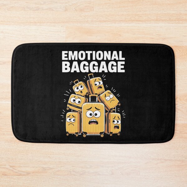 Item preview, Emotional Baggage Funny Psychological Mental Health designed and sold by Rotasiin.
