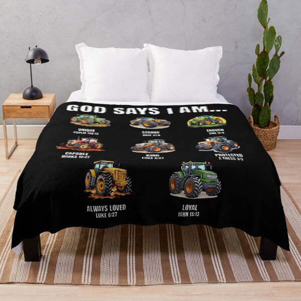 Item preview, God Says I Am Christian Toddler Kids Tractor designed and sold by AlbertaDana.