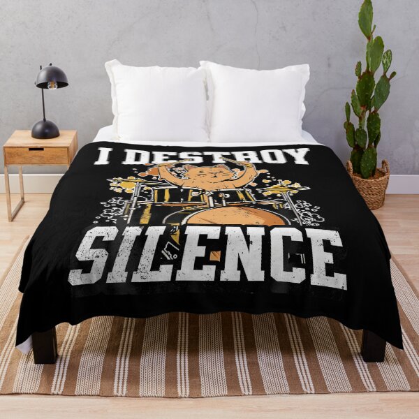 Item preview, I Destroy Silence Cat Drummer Playing Drums Funny Graphic designed and sold by LucilleAntoi.