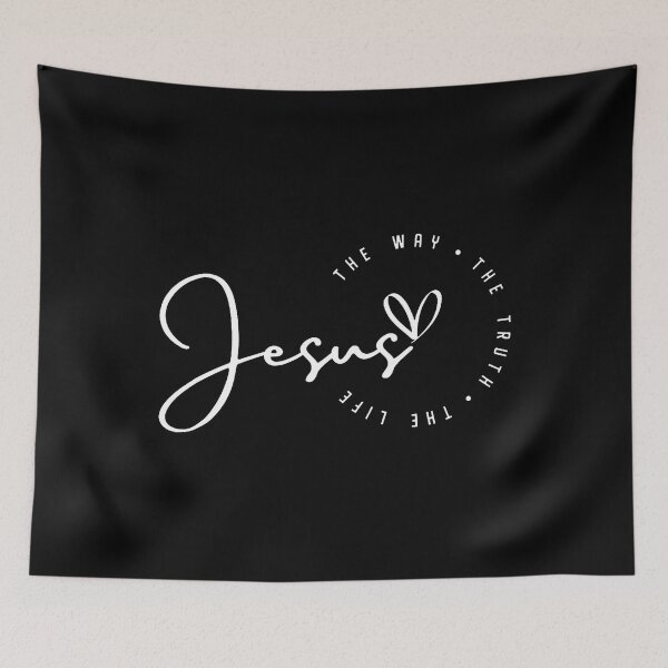 Item preview, Jesus The Way Truth Life Christian Bible Verse Religious designed and sold by FernLela.