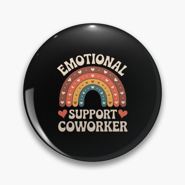 Item preview, Emotional Support Coworker Office Rainbow designed and sold by Rotasiin.