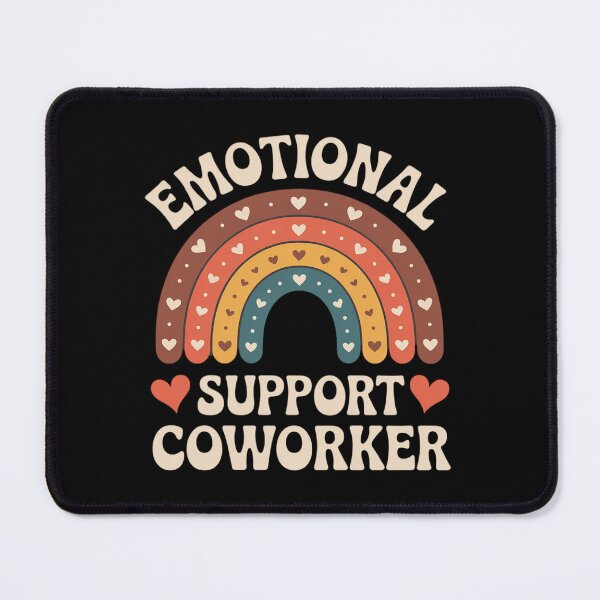 Item preview, Emotional Support Coworker Office Rainbow designed and sold by Rotasiin.