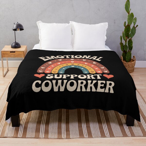 Item preview, Emotional Support Coworker Office Rainbow designed and sold by Rotasiin.