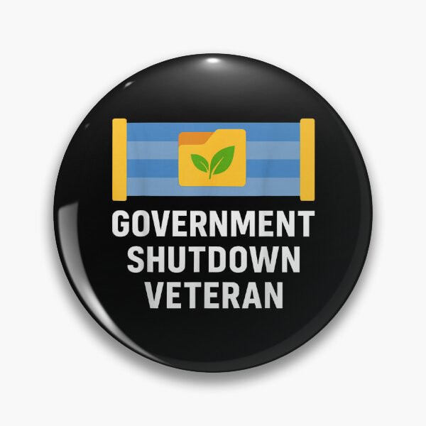 Item preview, Government Shutdown Veteran - Retro Protest designed and sold by SetlockSis41.