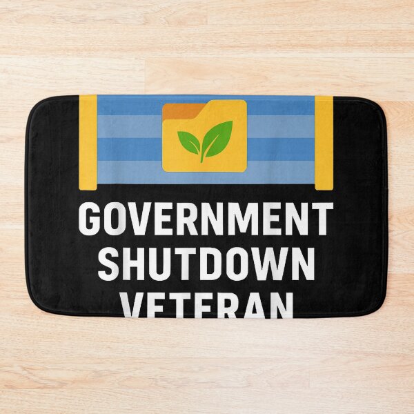 Item preview, Government Shutdown Veteran - Retro Protest designed and sold by SetlockSis41.