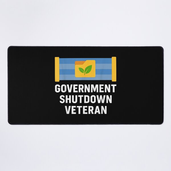 Item preview, Government Shutdown Veteran - Retro Protest designed and sold by SetlockSis41.