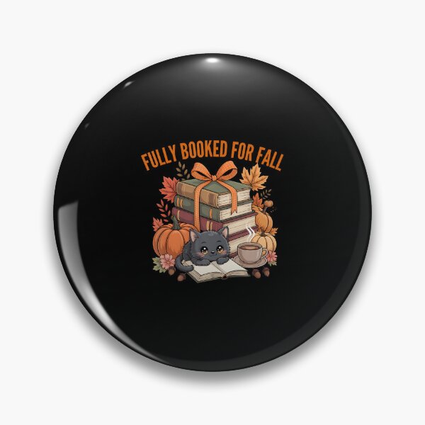 Item preview, Fully Booked For Fall Pumpkin Cat Reading Books Autumn Vibes designed and sold by LucilleAntoi.