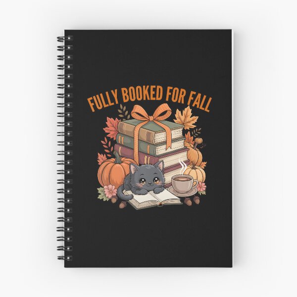 Item preview, Fully Booked For Fall Pumpkin Cat Reading Books Autumn Vibes designed and sold by LucilleAntoi.