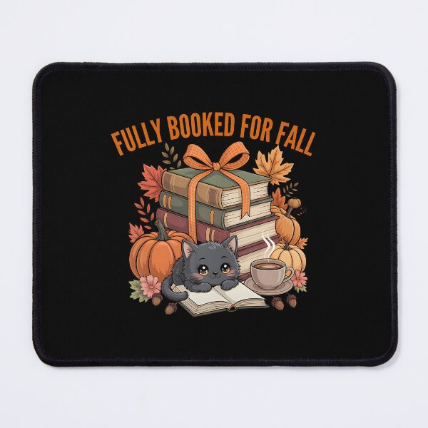 Item preview, Fully Booked For Fall Pumpkin Cat Reading Books Autumn Vibes designed and sold by LucilleAntoi.