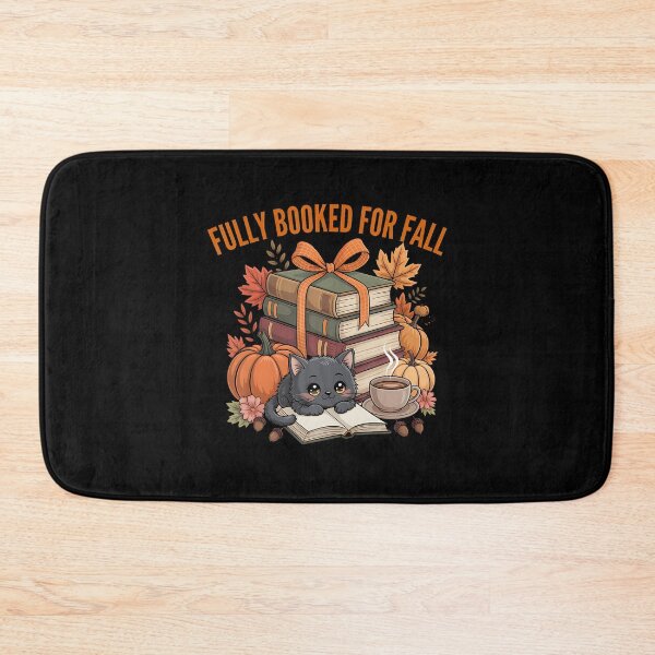 Item preview, Fully Booked For Fall Pumpkin Cat Reading Books Autumn Vibes designed and sold by LucilleAntoi.