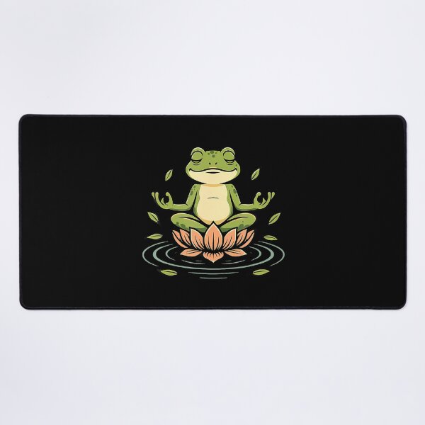 Item preview, Zen Frog Lotus Funny Yoga Meditation Nature Design designed and sold by FernLela.